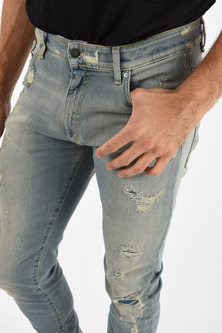 jeans distressed slim fit 15m
