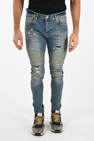 15cm distressed biker jeans
