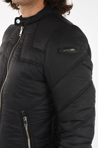 full zip slim fit blouson