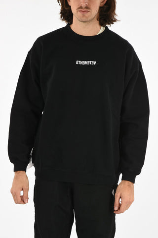 crew-neck maxi sweatshirt