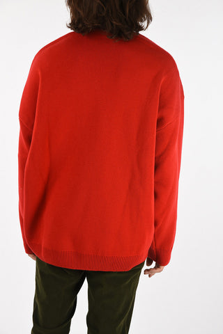 oversize v-neck sweater