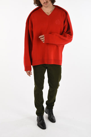 oversize v-neck sweater