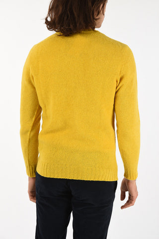 twill crew-neck sweater