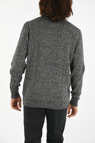 twill cashmere turtle-neck sweater