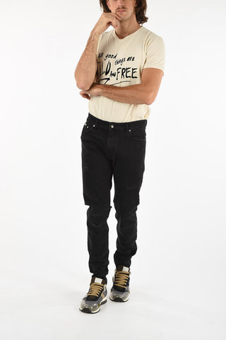 15cm denim stretch distressed jeans