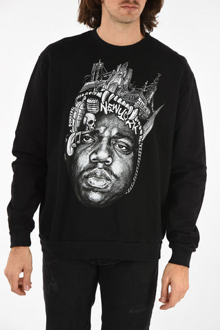 printed crew-neck sweatshirt