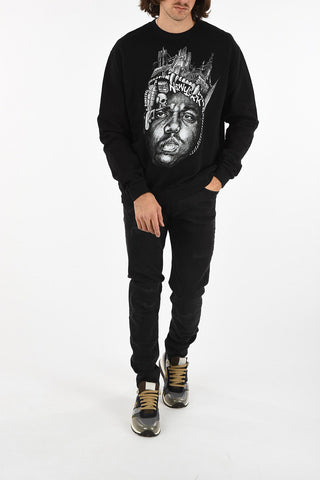 printed crew-neck sweatshirt