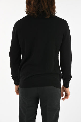 skull embroidered crew-neck sweater