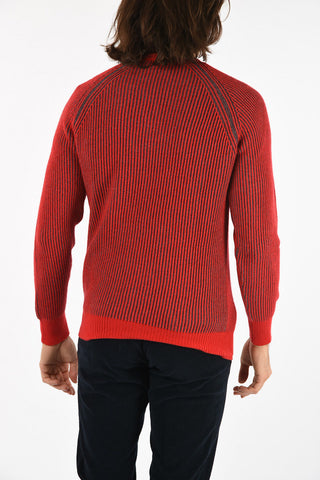 ribbed crew-neck sweater