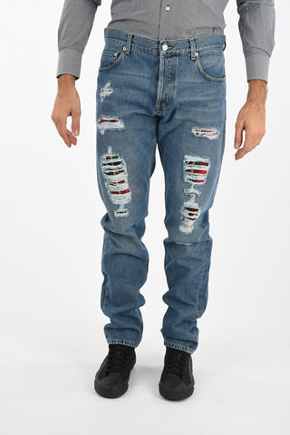 ripped Low-rise waist jeans