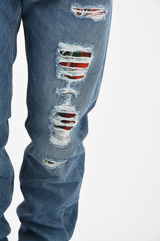 ripped Low-rise waist jeans