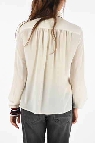 silk ISAKO blouse