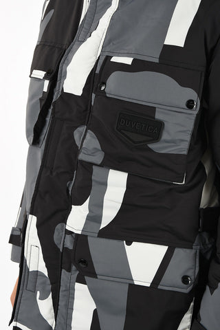 Camouflage MM009 SAFARI PRINT Down Jacket