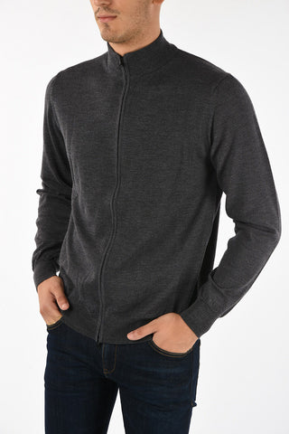 COLLEZIONI Maglia con Zip in Lana Vergine