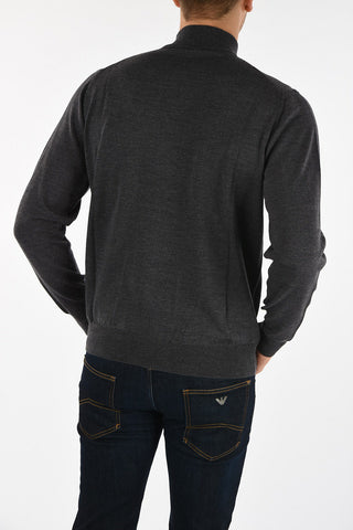 COLLEZIONI Maglia con Zip in Lana Vergine