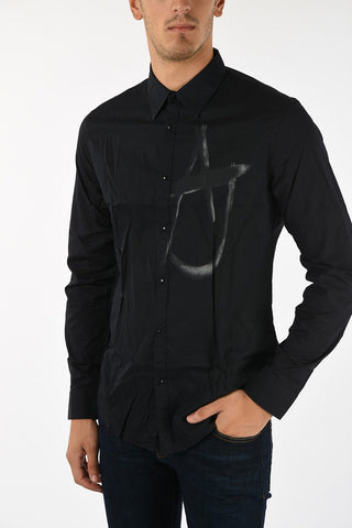 ARMANI JEANS Snap Button Slim Fit Shirt