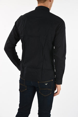 ARMANI JEANS Snap Button Slim Fit Shirt