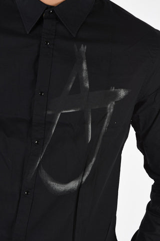 ARMANI JEANS Snap Button Slim Fit Shirt