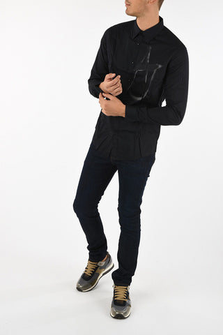 ARMANI JEANS Snap Button Slim Fit Shirt