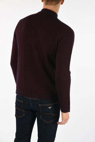 GIORGIO ARMANI Cable Knit Turtle-Neck Sweater