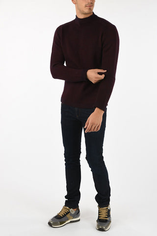 GIORGIO ARMANI Cable Knit Turtle-Neck Sweater