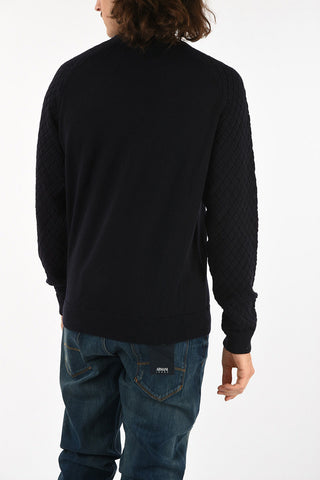 ARMANI JEANS Argyle Wool Sweater