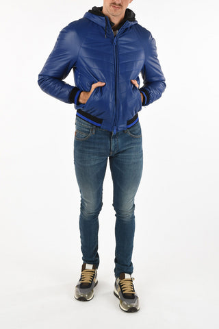 ARMANI JEANS Waist Length Leather Jacket