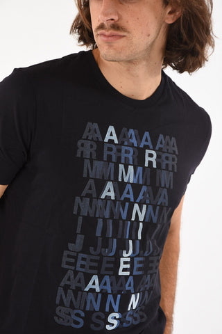 ARMANI JEANS All Over Logo T-shirt