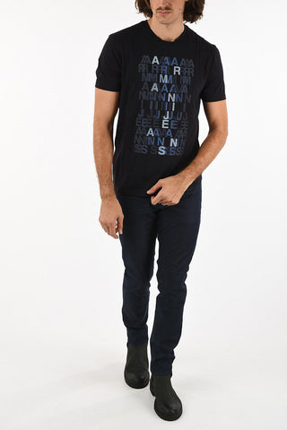 ARMANI JEANS All Over Logo T-shirt
