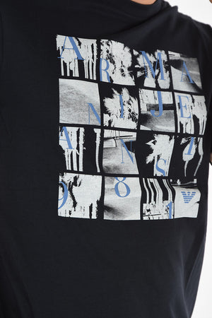 ARMANI JEANS Crew-Neck Print T-shirt