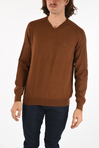 ARMANI JEANS V-Neck Slim Fit Sweater
