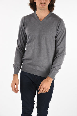 COLLEZIONI Virgin Wool V-Neck Sweater
