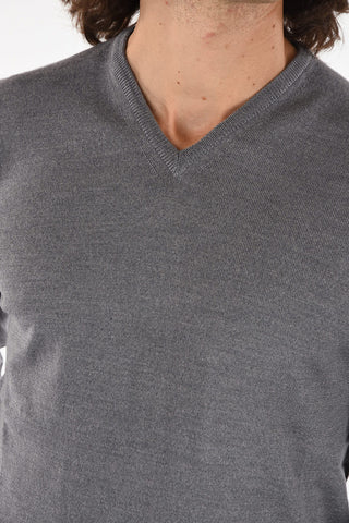COLLEZIONI Virgin Wool V-Neck Sweater