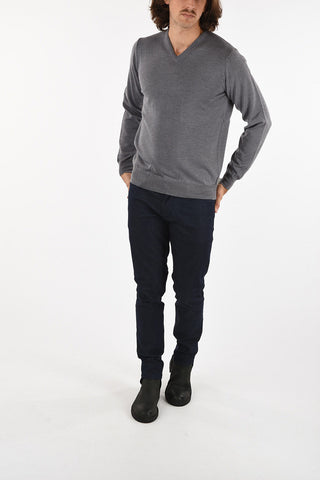 COLLEZIONI Virgin Wool V-Neck Sweater