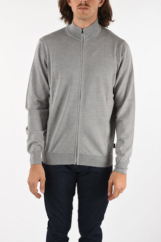 COLLEZIONI Full Zip Virgin Wool Sweater