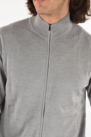 COLLEZIONI Full Zip Virgin Wool Sweater