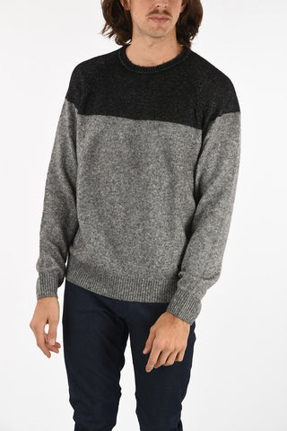 ARMANI JEANS Cable Knit Crew-Neck Sweater