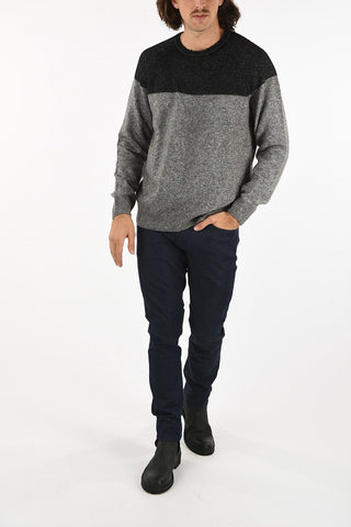 ARMANI JEANS Cable Knit Crew-Neck Sweater
