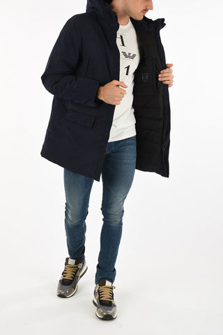 ARMANI JEANS Piumino Lunghezza 3/4 con Cappuccio