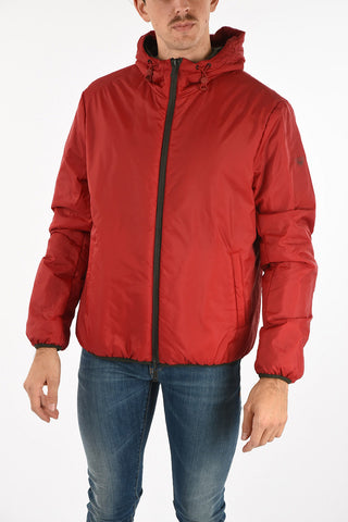 ARMANI JEANS Hooded Reversible Puffer