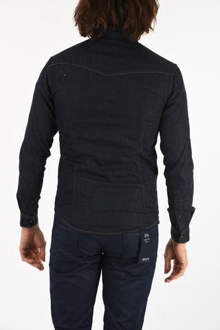 ARMANI JEANS Snap Button Denim Shirt