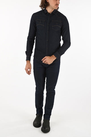 ARMANI JEANS Snap Button Denim Shirt