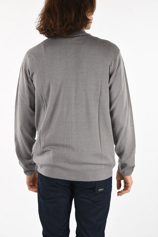ARMANI JEANS Full Zip Virgin Wool Sweater