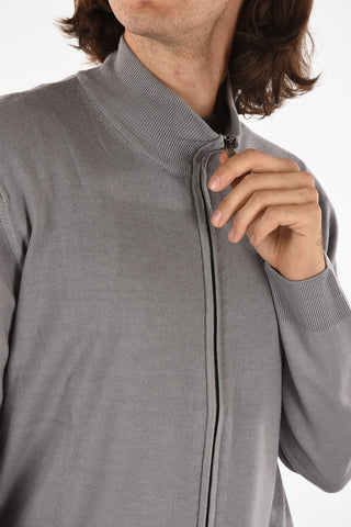 ARMANI JEANS Full Zip Virgin Wool Sweater