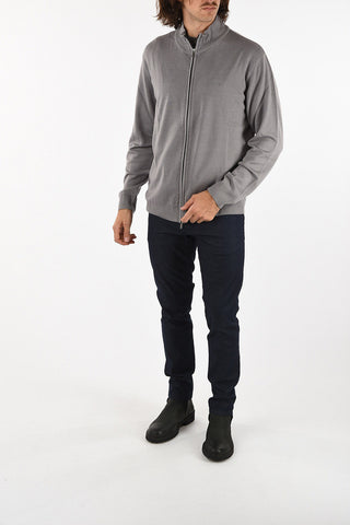 ARMANI JEANS Full Zip Virgin Wool Sweater