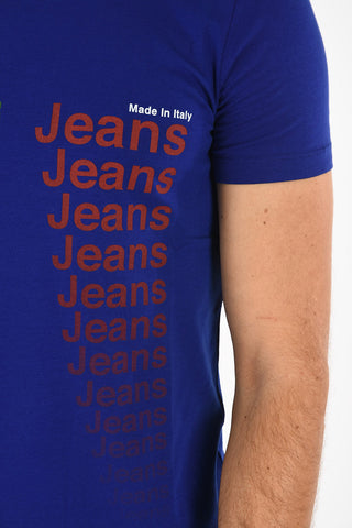 ARMANI JEANS All Over Logo T-shirt