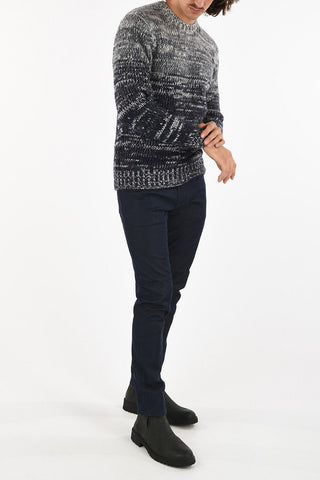 ARMANI JEANS Cable Knit Crew-Neck Sweater