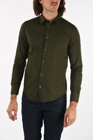 ARMANI JEANS Spread Collar Slim Fit Shirt