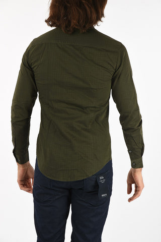 ARMANI JEANS Spread Collar Slim Fit Shirt