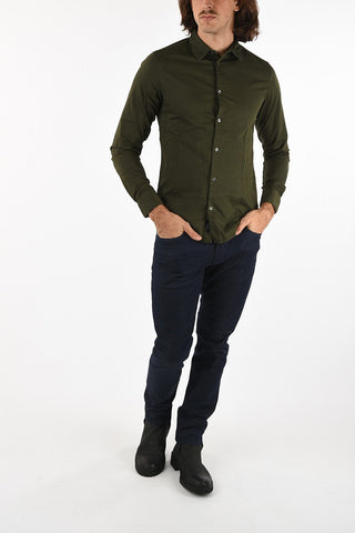 ARMANI JEANS Spread Collar Slim Fit Shirt